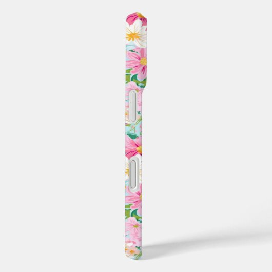 Kleurrijke Bloementuin Monogram Case-Mate iPhone Case (Achterkant / Rechts)