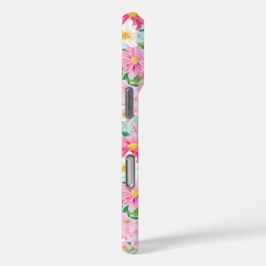Kleurrijke Bloementuin Monogram Case-Mate iPhone Case (Achterkant / Rechts)