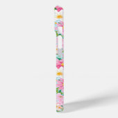 Kleurrijke Bloementuin Monogram Case-Mate iPhone Case (Achterkant / Links)