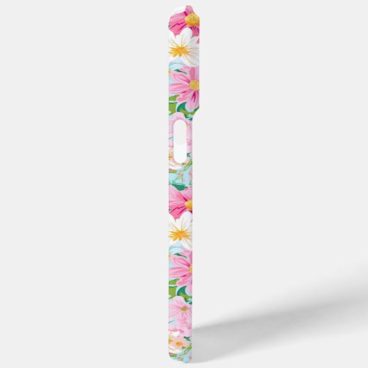 Kleurrijke Bloementuin Monogram Case-Mate iPhone Case (Achterkant / Rechts)