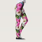 Kleurrijke bloementuin ontwerp  leggings (Rechts)