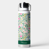 Kleurrijke bloementuin waterfles (Achterkant)