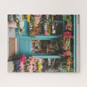 Kleurrijke bloemenwinkel puzzel legpuzzel (Horizontaal)
