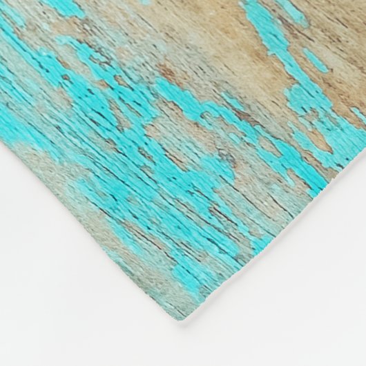 Kleurrijke bloemetjes,  houten rand. fleece deken (Hoek)