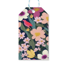 Kleurrijke bloemetjes roze heerlijk Cadeau Label