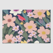 Kleurrijke bloemetjes roze heerlijk Cadeau Label