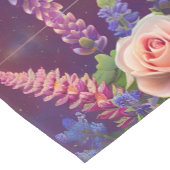 kleurrijke bloemetjeskunst korte tafelloper (Hoek)