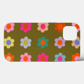  kleurrijke bloemige Abstracte retro bloemen Case-Mate iPhone Case (Achterkant (horizontaal))