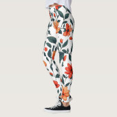 Kleurrijke bloemige botanische leggings (Links)