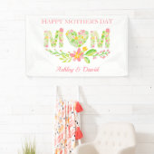 Kleurrijke bloemige letters spandoek (Insitu)