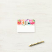 Kleurrijke Bloemige Moderne Rustieke Botanische Kr Post-it® Notes (Op bureau)