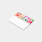 Kleurrijke Bloemige Moderne Rustieke Botanische Kr Post-it® Notes (Schuin)