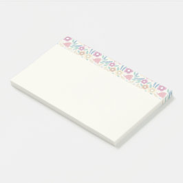 Kleurrijke bloemige notities ontwerp post-it® notes