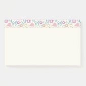 Kleurrijke bloemige notities ontwerp post-it® notes (Voorkant)