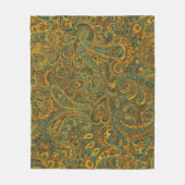 Kleurrijke  bloemige Paisley Collage Fleece Deken (Voorkant)