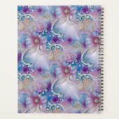 Kleurrijke Bloemige Parelmoer Sieraden Trouw Plann Planner (Achterkant)