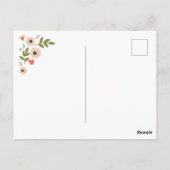 Kleurrijke bloemige Valentijnsdag  Briefkaart (Achterkant)