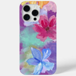 Kleurrijke bloemkunst   iPhone 15 pro max hoesje