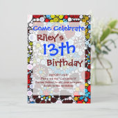 Kleurrijke bloemmozaïekcirkels - ontwerp kaart (Staand voorkant)