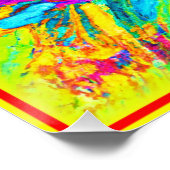 Kleurrijke bloemolie schilderen. Bestel nu Perfect Poster (Hoek)