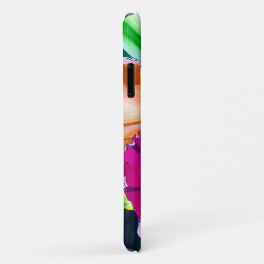 Kleurrijke bloemorchidee waterverf kunst Case-Mate iPhone case (Achterkant/rechts)