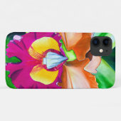 Kleurrijke bloemorchidee waterverf kunst Case-Mate iPhone case (Achterkant (horizontaal))