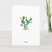Kleurrijke Bloemrijke Mexicaanse Feest Huwelijk Bedankkaart (Achterkant)
