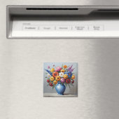 Kleurrijke bloemschikken magneet (Insitu (Vaatwasser))