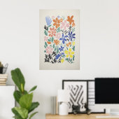Kleurrijke Bloemschikking Kunstwerk Poster (Thuiskantoor)