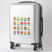 Kleurrijke bloemsticker-set sticker (Koffer)