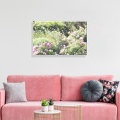 Kleurrijke bloemtuin canvas afdruk (Insitu (Woonkamer))
