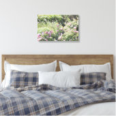 Kleurrijke bloemtuin canvas afdruk (Insitu (Slaapkamer))