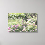 Kleurrijke bloemtuin canvas afdruk (Voorkant)