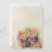 Kleurrijke Bloemvat Baby shower Uitnodiging (Achterkant)