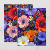 Kleurrijke Bloemvelden Briefkaart (Voorkant / Achterkant)