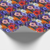 Kleurrijke Bloemvelden Cadeaupapier (Hoek)