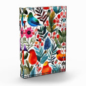 Kleurrijke bloemvogels fotoblokken (Links)