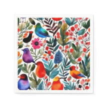 Kleurrijke bloemvogels