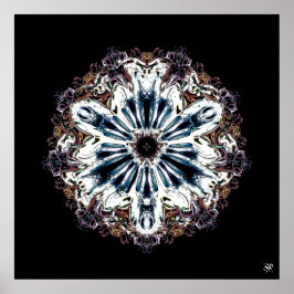 Kleurrijke bloesem 2 (kleurrijk patroon) poster