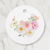 Kleurrijke Bloesem Bloemige Bruids Shower Bedankt Bedankjes Labels (Achterkant)
