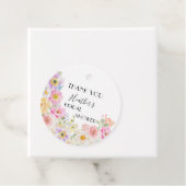 Kleurrijke Bloesem Bloemige Bruids Shower Bedankt Bedankjes Labels (In situ)