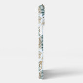 Kleurrijke bloesem-gepersonaliseerde naam iPhone hoesje (Rechterkant)