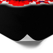 Kleurrijke bloesem (kleurrijk patroon) poster (Hoek)