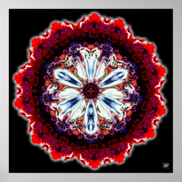 Kleurrijke bloesem (kleurrijk patroon) poster