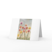 Kleurrijke Bloesems Wenskaart 3