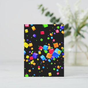 Kleurrijke Blokjes 2 Briefkaart