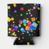 Kleurrijke blokken 2 blikjeskoeler (Voorkant)