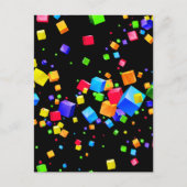 Kleurrijke blokken 2 briefkaart (Voorkant)