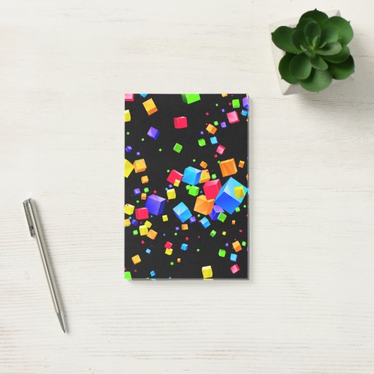 Kleurrijke blokken 2 post-it® notes (Kantoor)