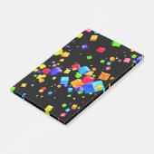 Kleurrijke blokken 2 post-it® notes (Schuin)